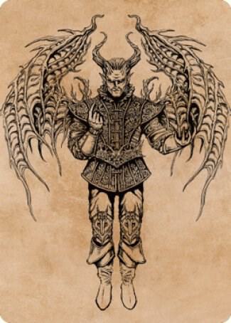 Raphael Fiendish Savior Art Card 75 81 75 (Art Series: Commander Legends: Battle for Baldur's Gate)  | Good Games Adelaide SA