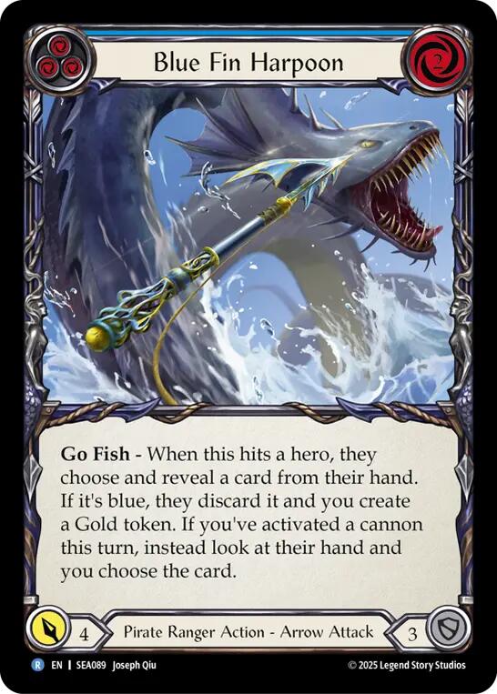Blue Fin Harpoon [SEA089] (High Seas)  Rainbow Foil | Good Games Adelaide SA