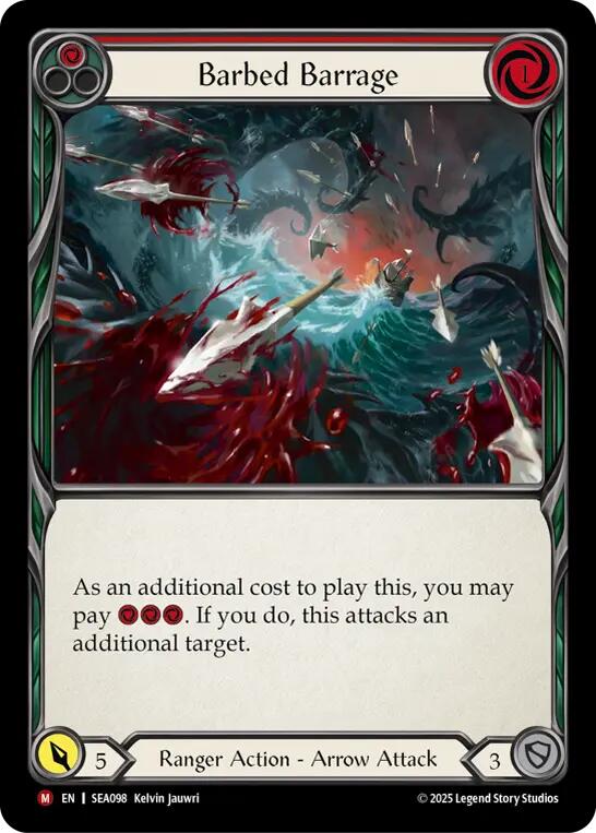 Barbed Barrage [SEA098] (High Seas)  Rainbow Foil | Good Games Adelaide SA