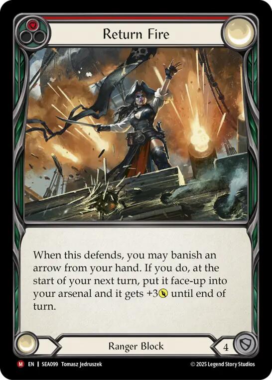 Return Fire [SEA099] (High Seas)  Rainbow Foil | Good Games Adelaide SA