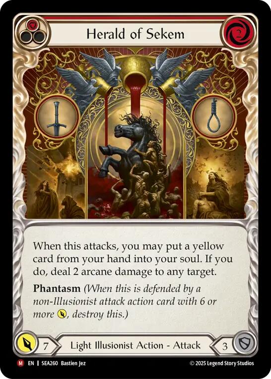 Herald of Sekem [SEA260] (High Seas)  Rainbow Foil | Good Games Adelaide SA