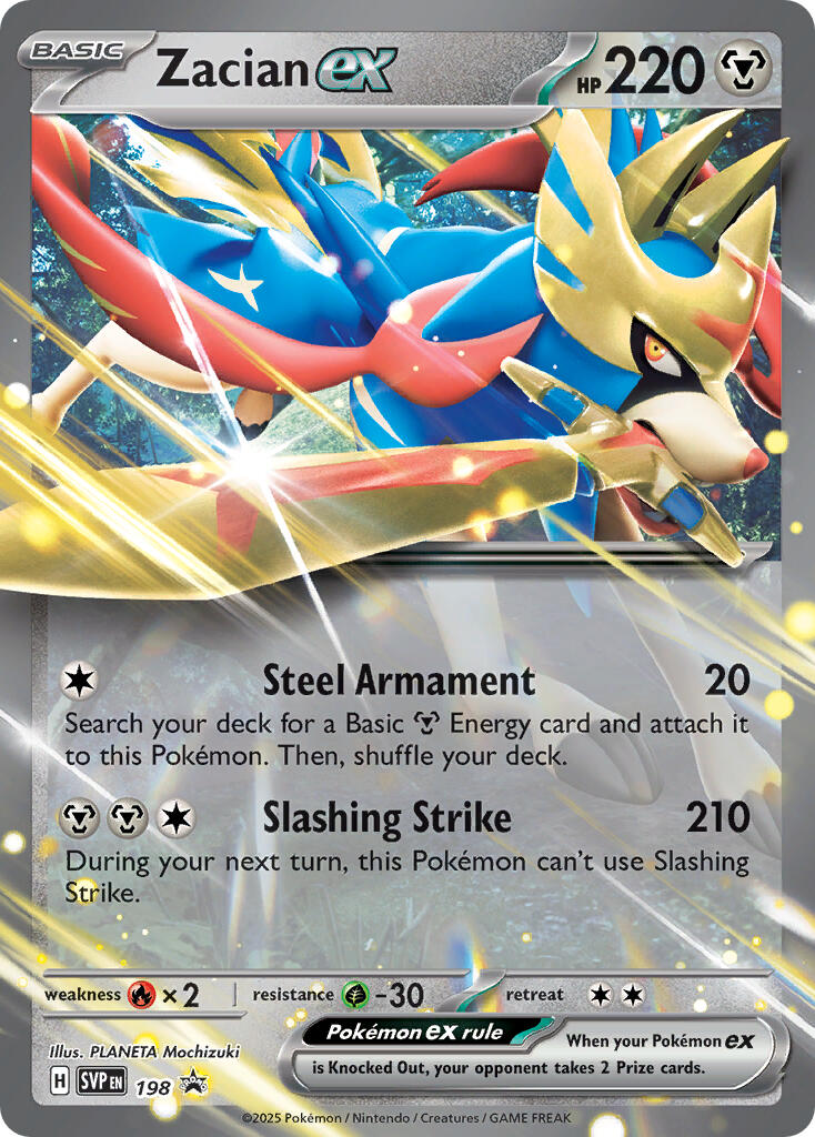 Zacian ex (198) [Scarlet & Violet: Black Star Promos] | Good Games Adelaide SA