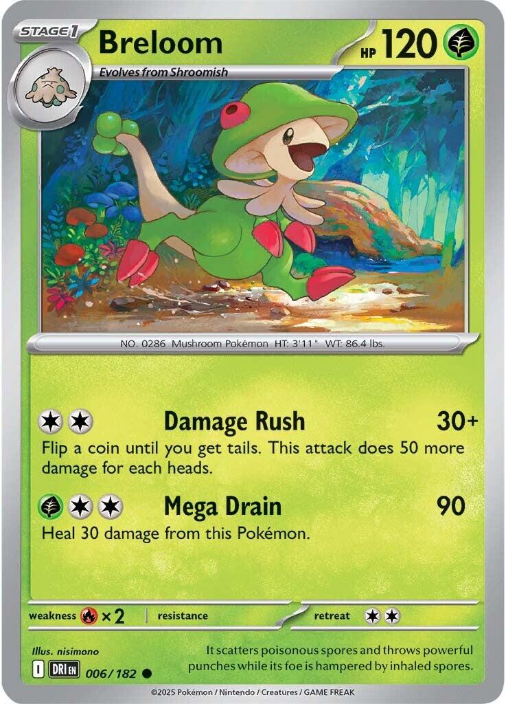 Breloom (006/182) [Scarlet & Violet: Destined Rivals] | Good Games Adelaide SA