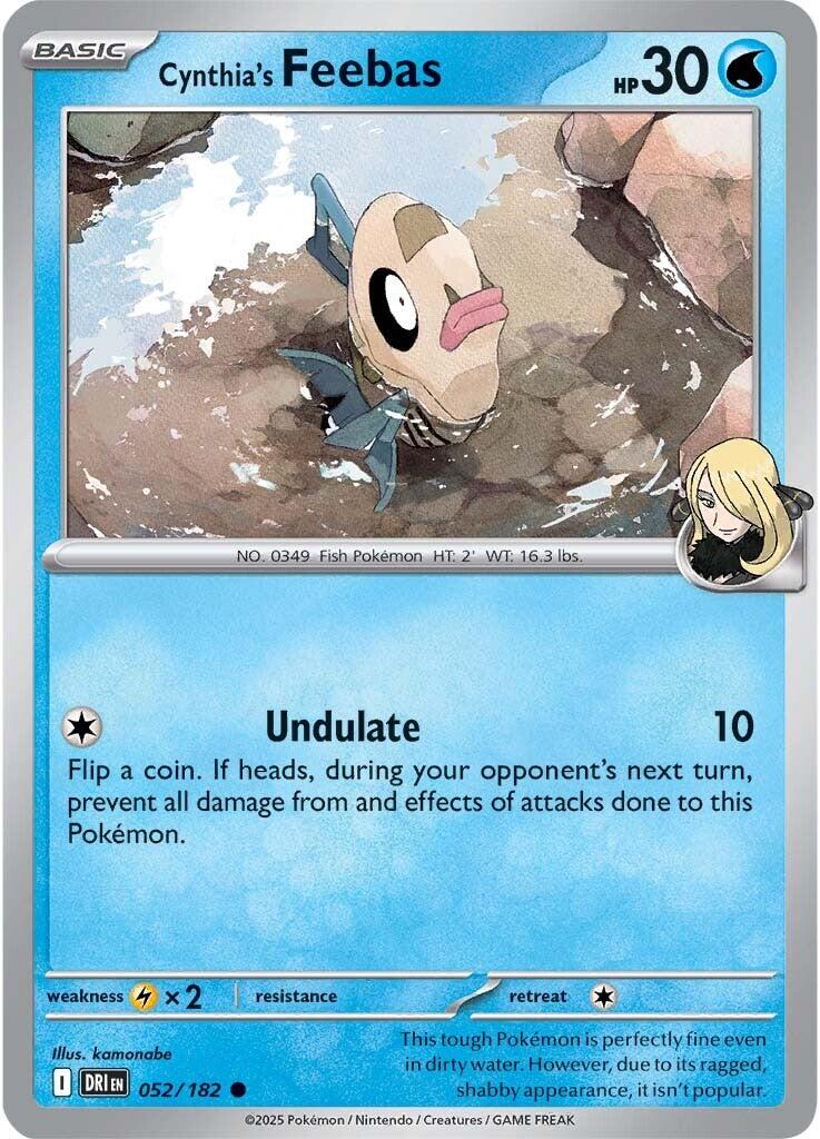 Cynthia's Feebas (052/182) [Scarlet & Violet: Destined Rivals] | Good Games Adelaide SA