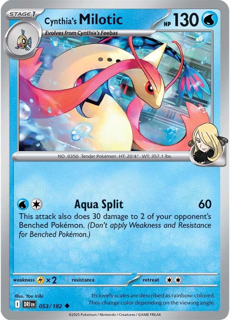 Cynthia's Milotic (053/182) [Scarlet & Violet: Destined Rivals] | Good Games Adelaide SA