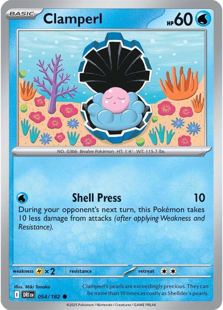 Clamperl (054/182) [Scarlet & Violet: Destined Rivals] | Good Games Adelaide SA