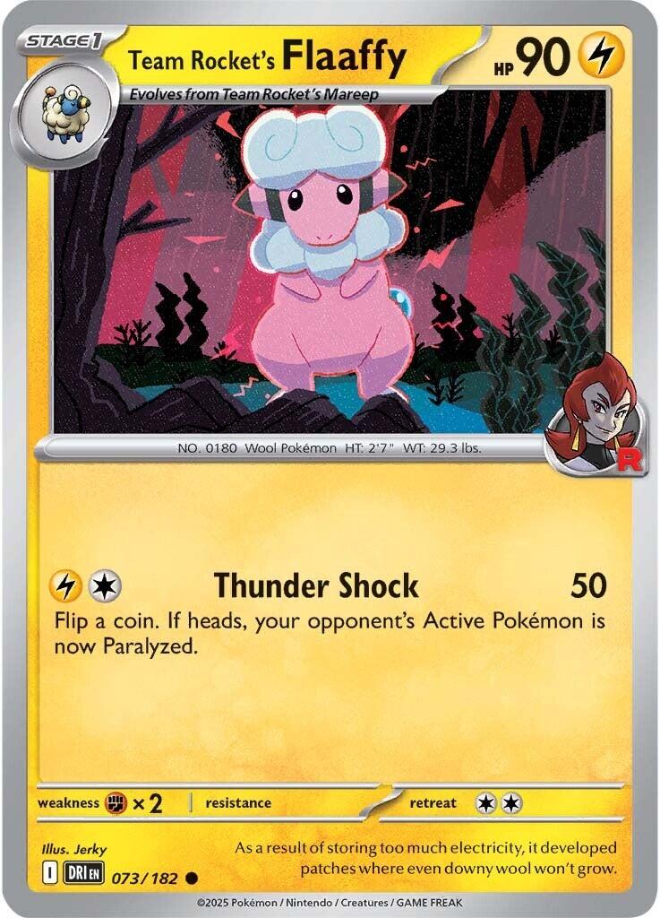 Team Rocket's Flaaffy (073/182) [Scarlet & Violet: Destined Rivals] | Good Games Adelaide SA