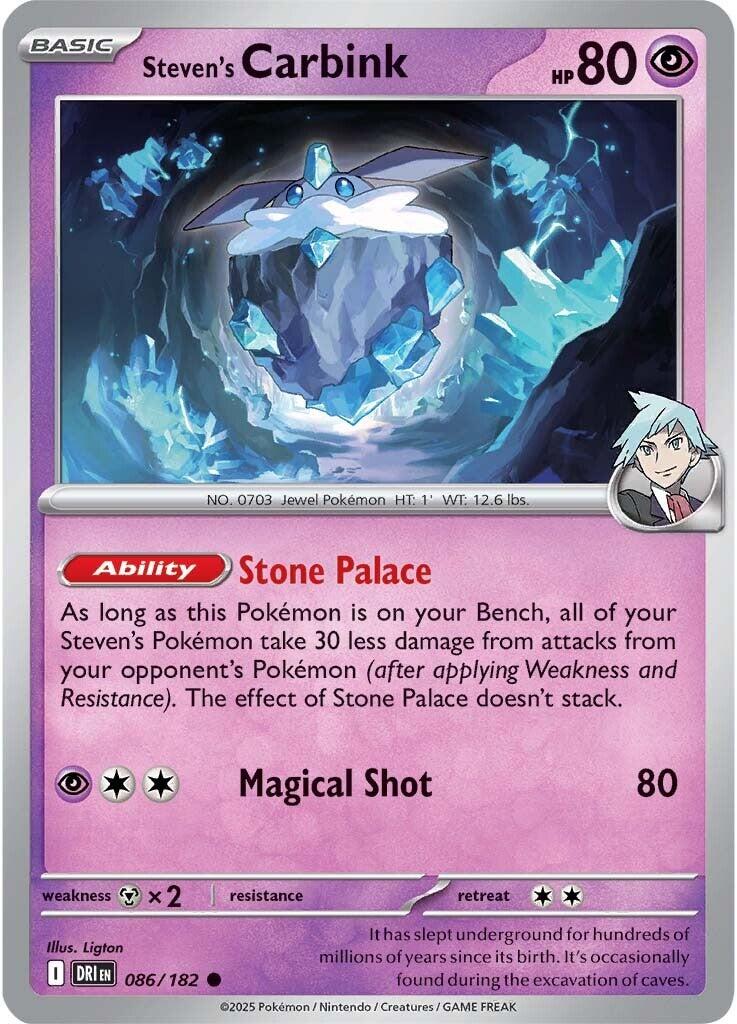Steven's Carbink (086/182) [Scarlet & Violet: Destined Rivals] | Good Games Adelaide SA
