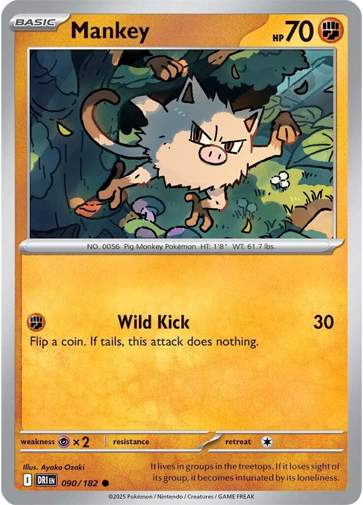 Mankey (090/182) [Scarlet & Violet: Destined Rivals] | Good Games Adelaide SA