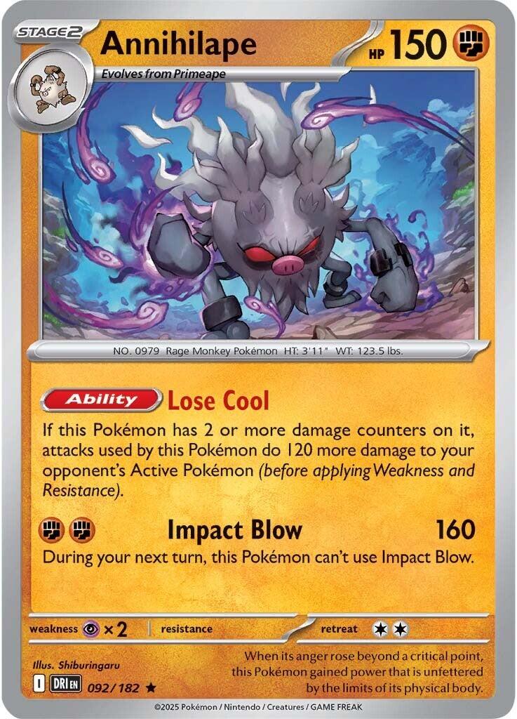Annihilape (092/182) [Scarlet & Violet: Destined Rivals] | Good Games Adelaide SA