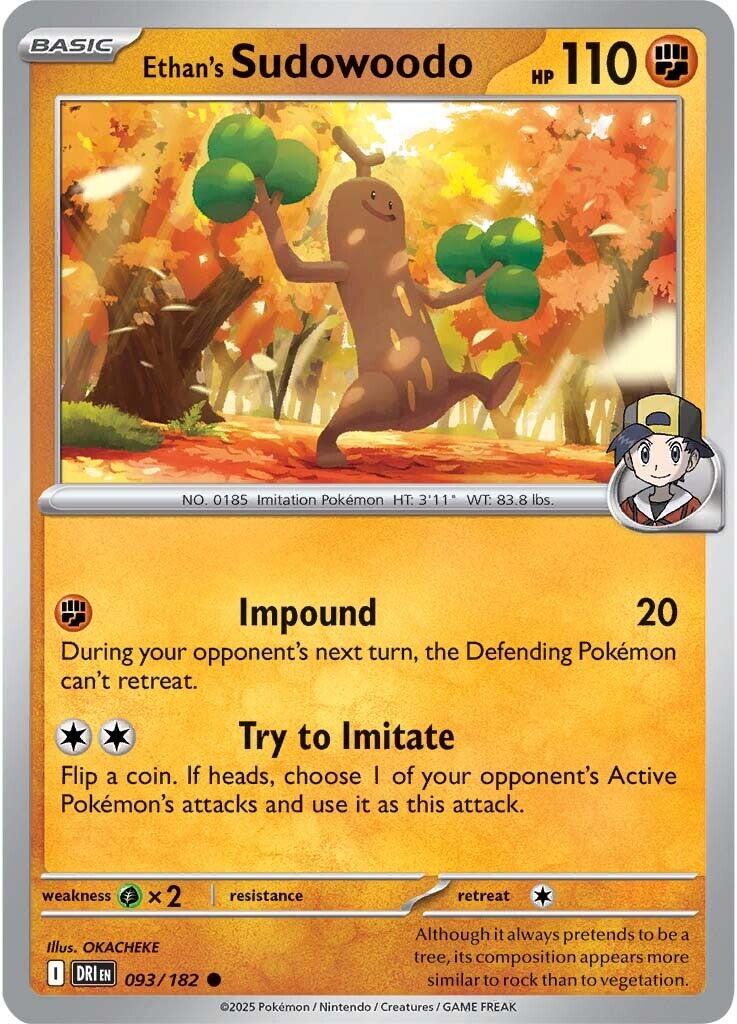 Ethan's Sudowoodo (093/182) [Scarlet & Violet: Destined Rivals] | Good Games Adelaide SA
