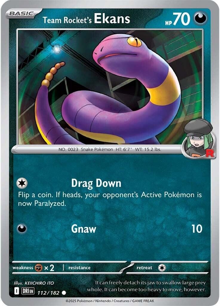Team Rocket's Ekans (112/182) [Scarlet & Violet: Destined Rivals] | Good Games Adelaide SA