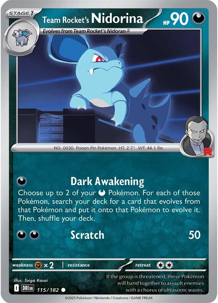 Team Rocket's Nidorina (115/182) [Scarlet & Violet: Destined Rivals] | Good Games Adelaide SA