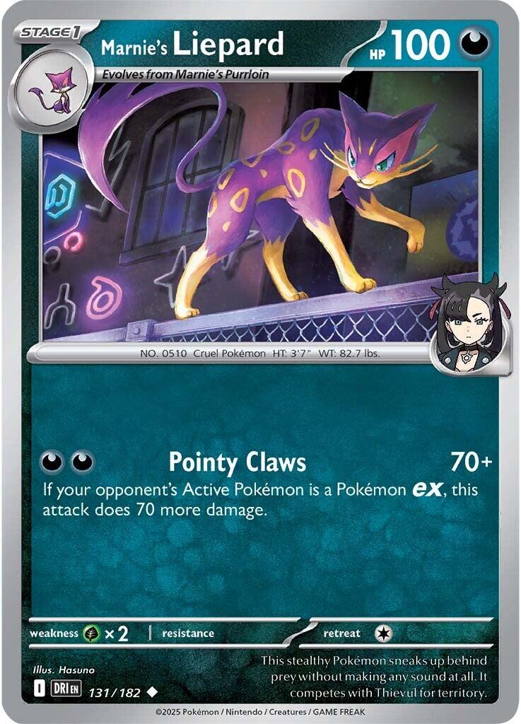 Marnie's Liepard (131/182) [Scarlet & Violet: Destined Rivals] | Good Games Adelaide SA