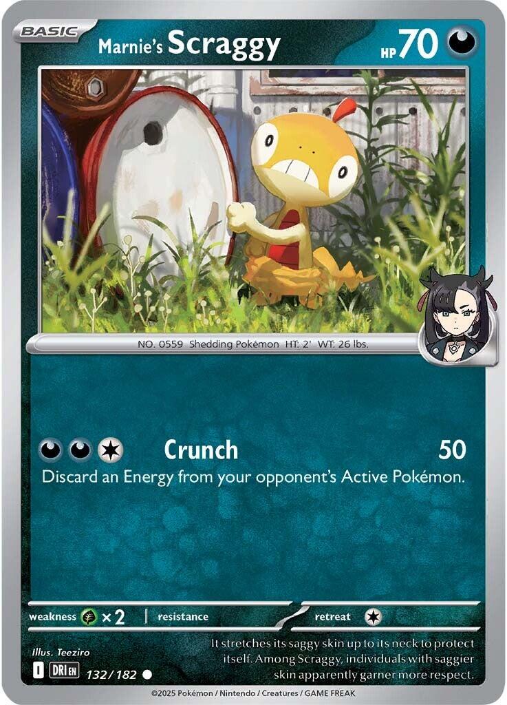 Marnie's Scraggy (132/182) [Scarlet & Violet: Destined Rivals] | Good Games Adelaide SA