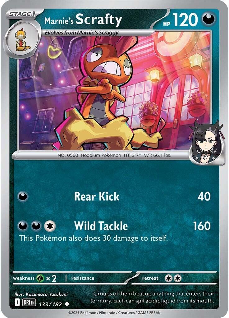 Marnie's Scrafty (133/182) [Scarlet & Violet: Destined Rivals] | Good Games Adelaide SA