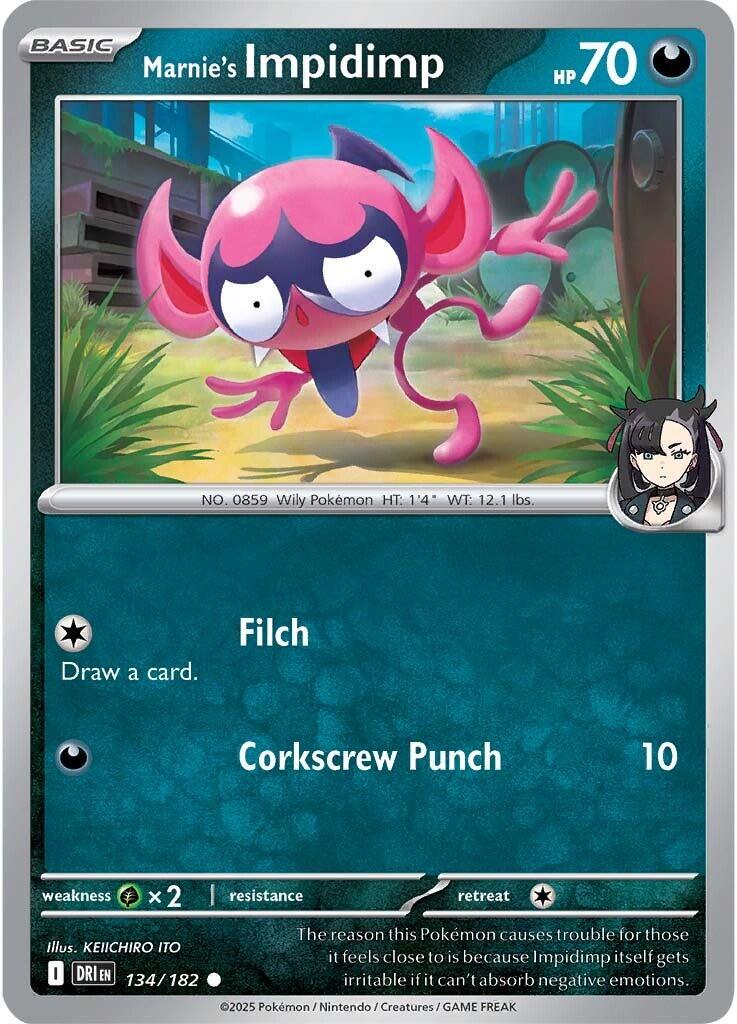 Marnie's Impidimp (134/182) [Scarlet & Violet: Destined Rivals] | Good Games Adelaide SA