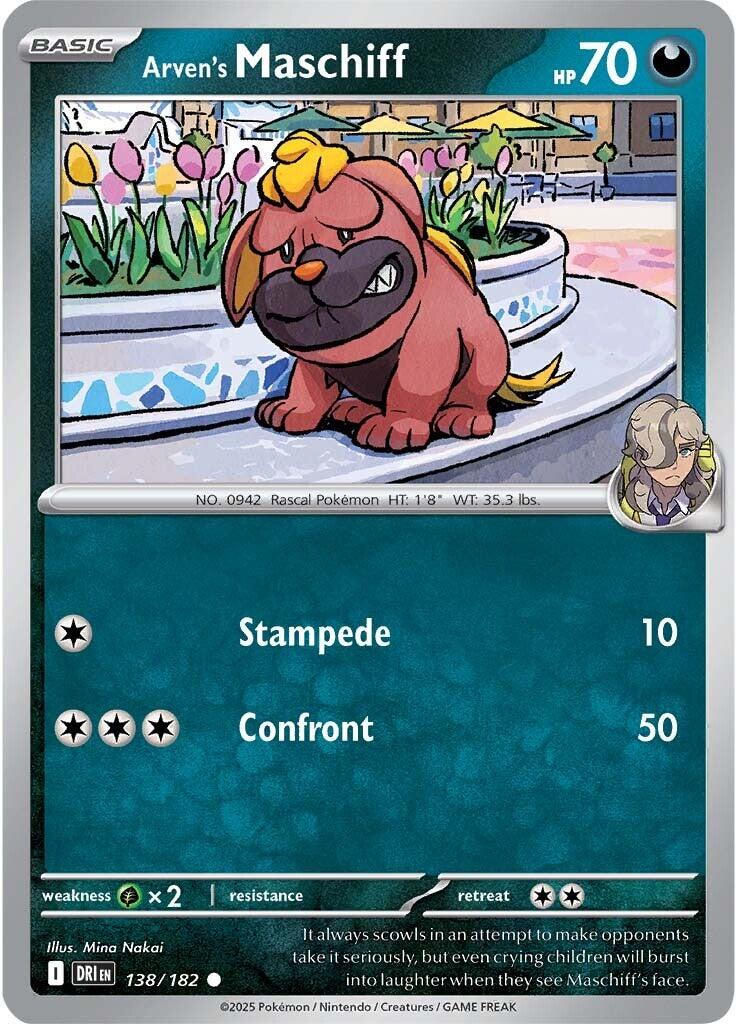 Arven's Maschiff (138/182) [Scarlet & Violet: Destined Rivals] | Good Games Adelaide SA