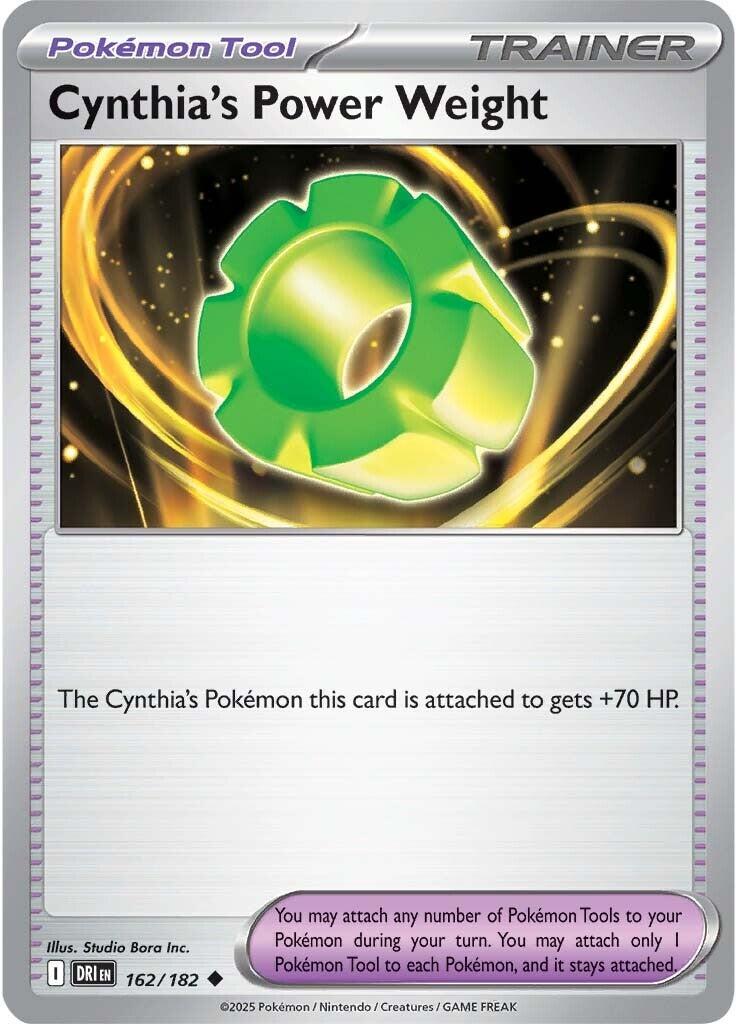 Cynthia's Power Weight (162/182) [Scarlet & Violet: Destined Rivals] | Good Games Adelaide SA