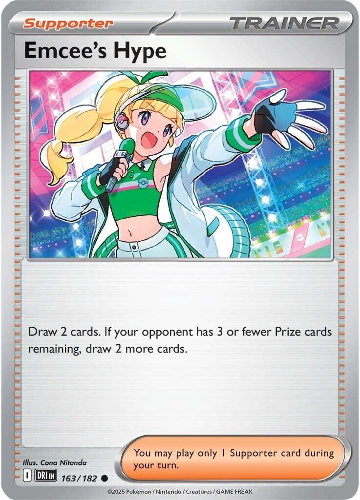 Emcee's Hype (163/182) [Scarlet & Violet: Destined Rivals] | Good Games Adelaide SA