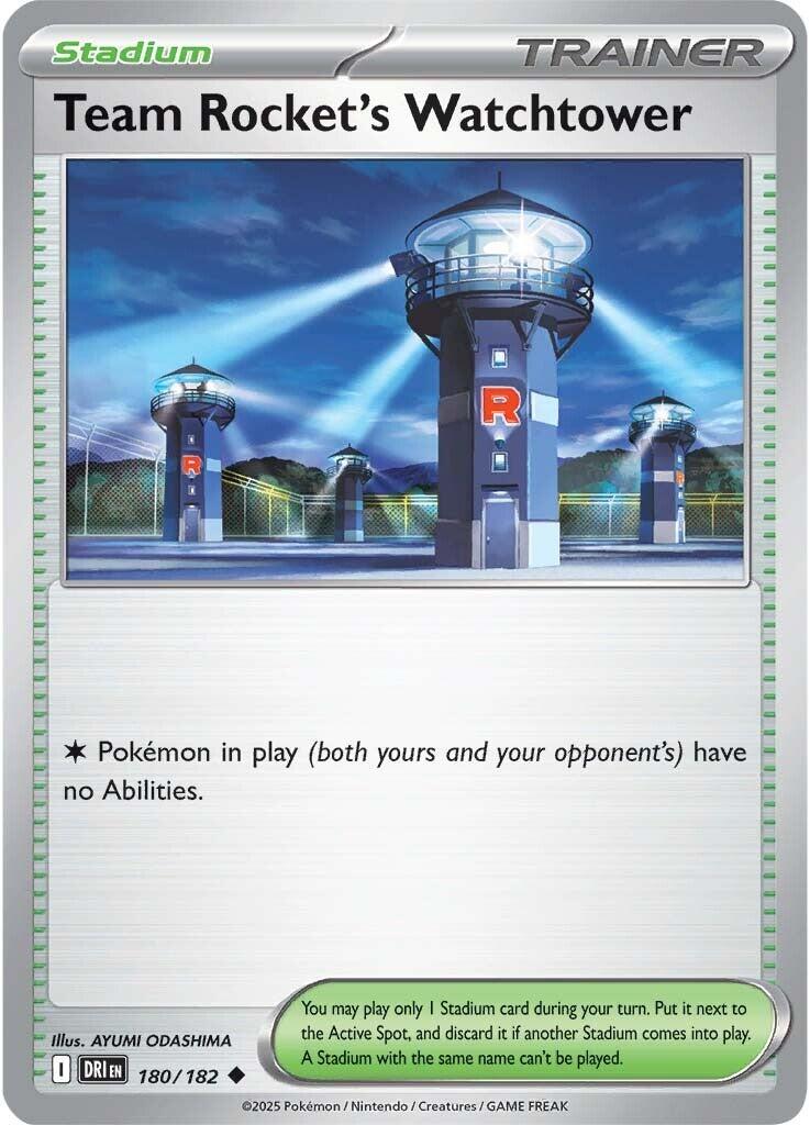Team Rocket's Watchtower (180/182) [Scarlet & Violet: Destined Rivals] | Good Games Adelaide SA