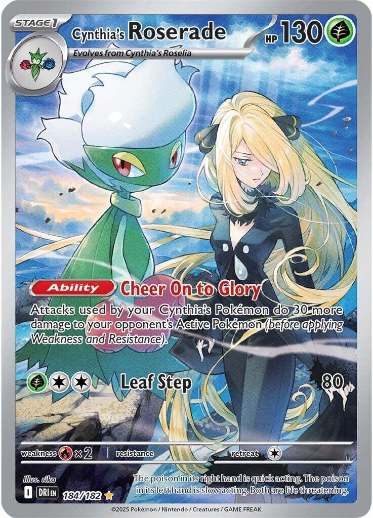Cynthia's Roserade (184/182) [Scarlet & Violet: Destined Rivals] | Good Games Adelaide SA