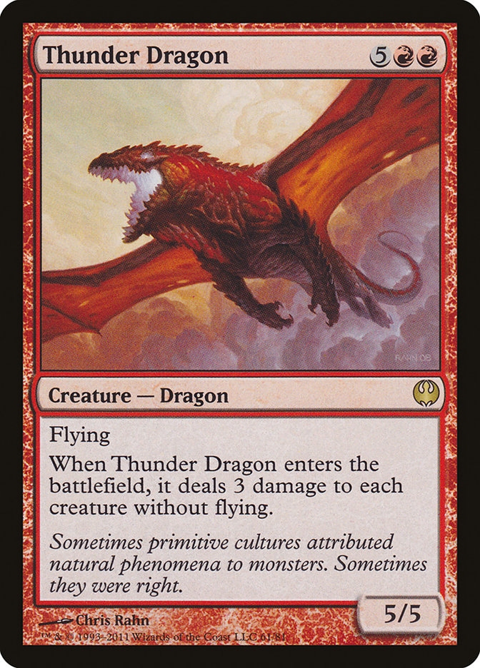 Thunder Dragon [Duel Decks: Knights vs. Dragons] | Good Games Adelaide SA