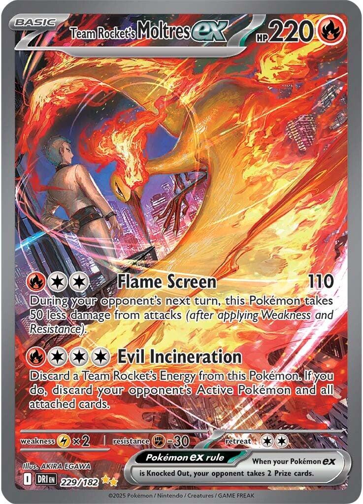 Team Rocket's Moltres ex (229/182) [Scarlet & Violet: Destined Rivals] | Good Games Adelaide SA