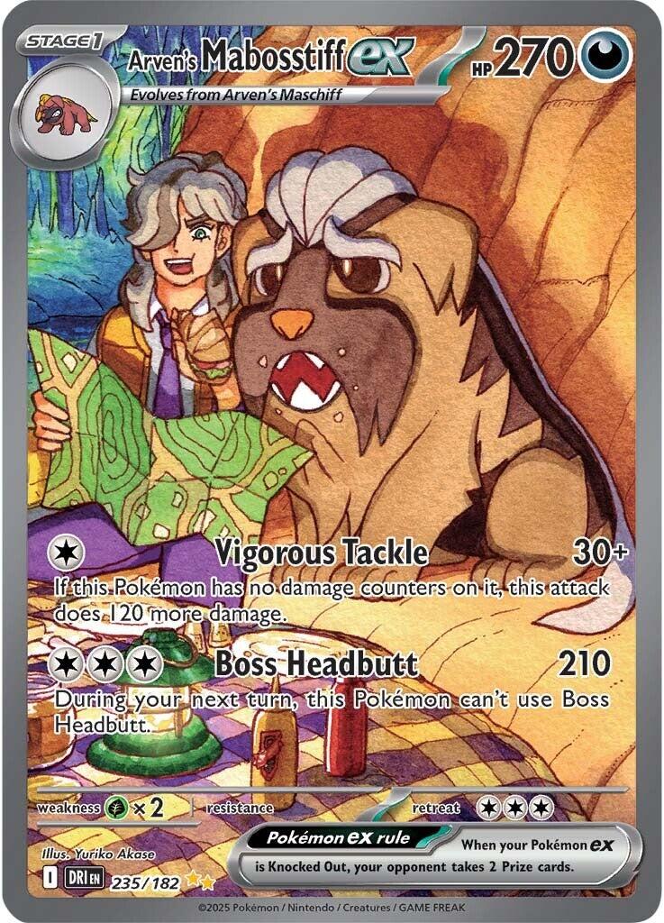Arven's Mabosstiff ex (235/182) [Scarlet & Violet: Destined Rivals] | Good Games Adelaide SA