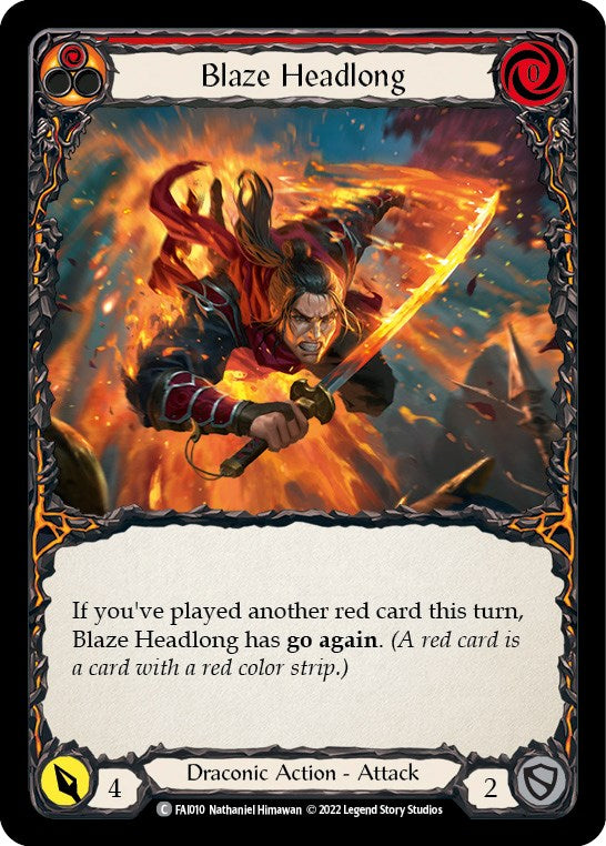Blaze Headlong [FAI010] (Uprising Fai Blitz Deck) | Good Games Adelaide SA