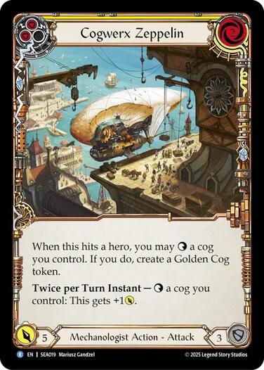 Cogwerx Zeppelin (Yellow) [SEA019] (High Seas) | Good Games Adelaide SA