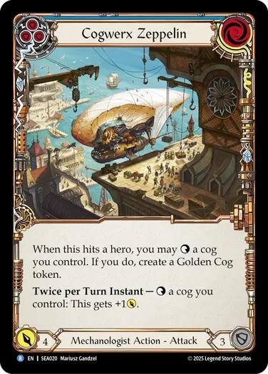 Cogwerx Zeppelin (Blue) [SEA020] (High Seas) | Good Games Adelaide SA