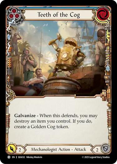 Teeth of the Cog (Blue) [SEA032] (High Seas)  Rainbow Foil | Good Games Adelaide SA