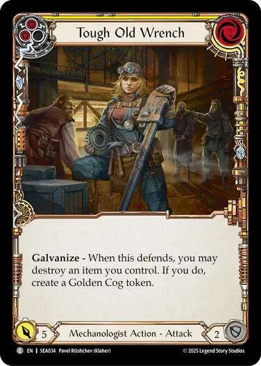 Tough Old Wrench (Yellow) [SEA034] (High Seas)  Rainbow Foil | Good Games Adelaide SA