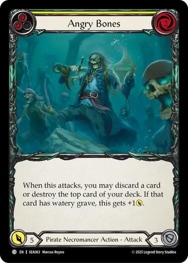 Angry Bones (Yellow) [SEA063] (High Seas)  Rainbow Foil | Good Games Adelaide SA