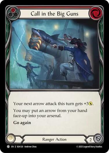 Call in the Big Guns (Red) [SEA120] (High Seas)  Rainbow Foil | Good Games Adelaide SA