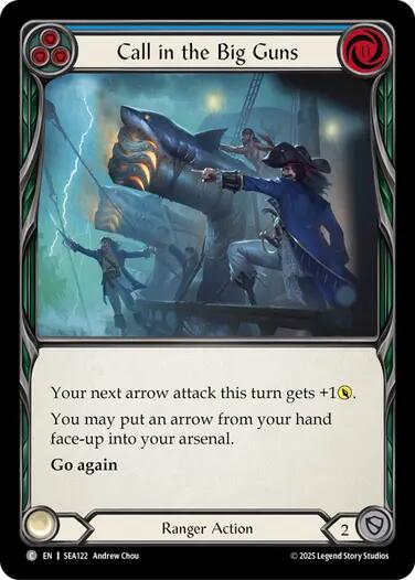Call in the Big Guns (Blue) [SEA122] (High Seas)  Rainbow Foil | Good Games Adelaide SA