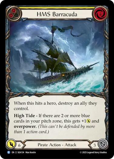 HMS Barracuda [SEA134] (High Seas)  Rainbow Foil | Good Games Adelaide SA