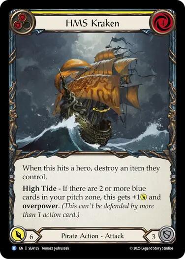 HMS Kraken [SEA135] (High Seas)  Rainbow Foil | Good Games Adelaide SA