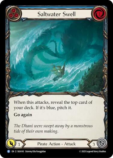 Saltwater Swell (Blue) [SEA142] (High Seas)  Rainbow Foil | Good Games Adelaide SA