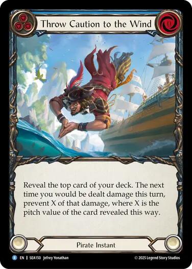 Throw Caution to the Wind [SEA150] (High Seas)  Rainbow Foil | Good Games Adelaide SA