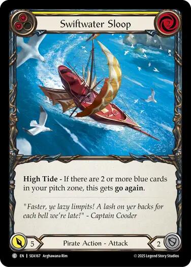 Swiftwater Sloop (Yellow) [SEA167] (High Seas)  Rainbow Foil | Good Games Adelaide SA
