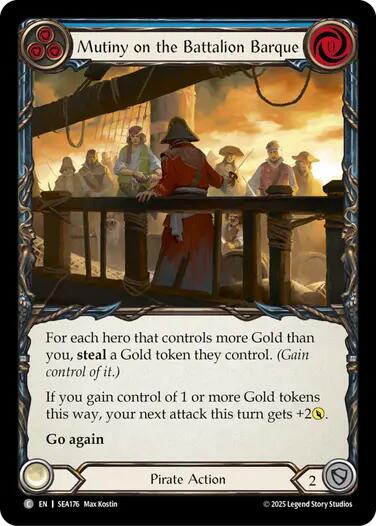 Mutiny on the Battalion Barque [SEA176] (High Seas)  Rainbow Foil | Good Games Adelaide SA