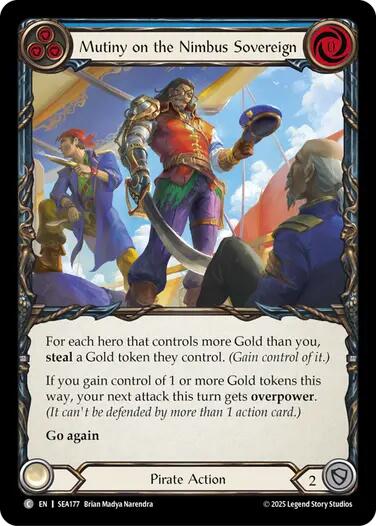 Mutiny on the Nimbus Sovereign [SEA177] (High Seas)  Rainbow Foil | Good Games Adelaide SA