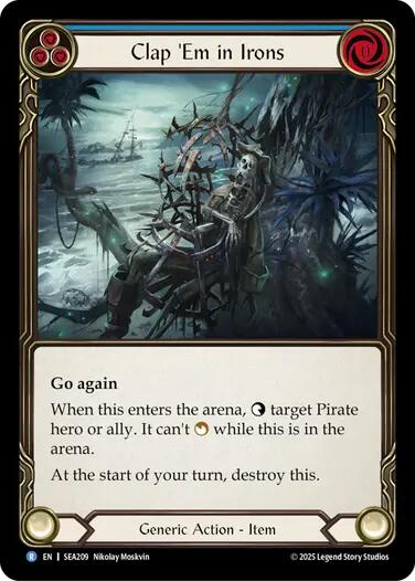 Clap 'Em in Irons [SEA209] (High Seas)  Rainbow Foil | Good Games Adelaide SA