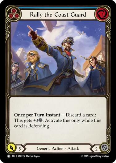 Rally the Coast Guard (Blue) [SEA225] (High Seas)  Rainbow Foil | Good Games Adelaide SA