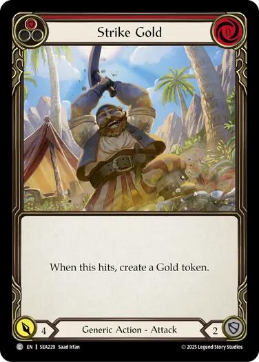 Strike Gold (Red) [SEA229] (High Seas)  Rainbow Foil | Good Games Adelaide SA