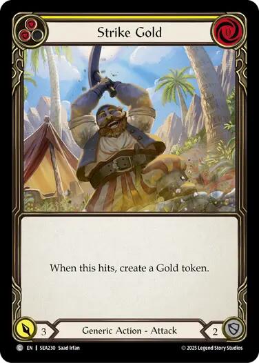 Strike Gold (Yellow) [SEA230] (High Seas)  Rainbow Foil | Good Games Adelaide SA