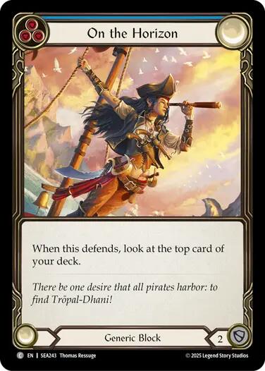 On the Horizon (Blue) [SEA243] (High Seas)  Rainbow Foil | Good Games Adelaide SA