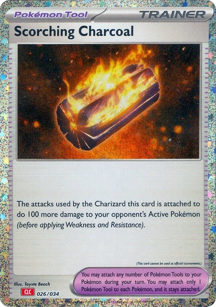 Scorching Charcoal 026/034 (Trading Card Game Classic)  - Holofoil | Good Games Adelaide SA